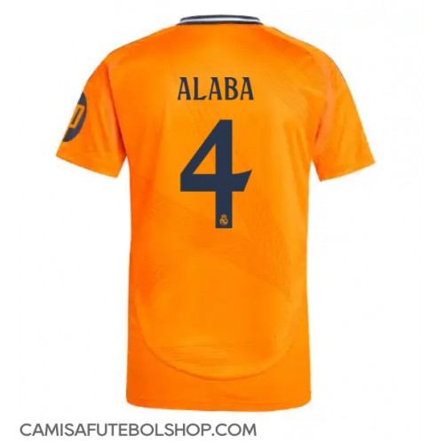 Camisa de time de futebol Real Madrid David Alaba #4 Replicas 2º Equipamento 2024-25 Manga Curta